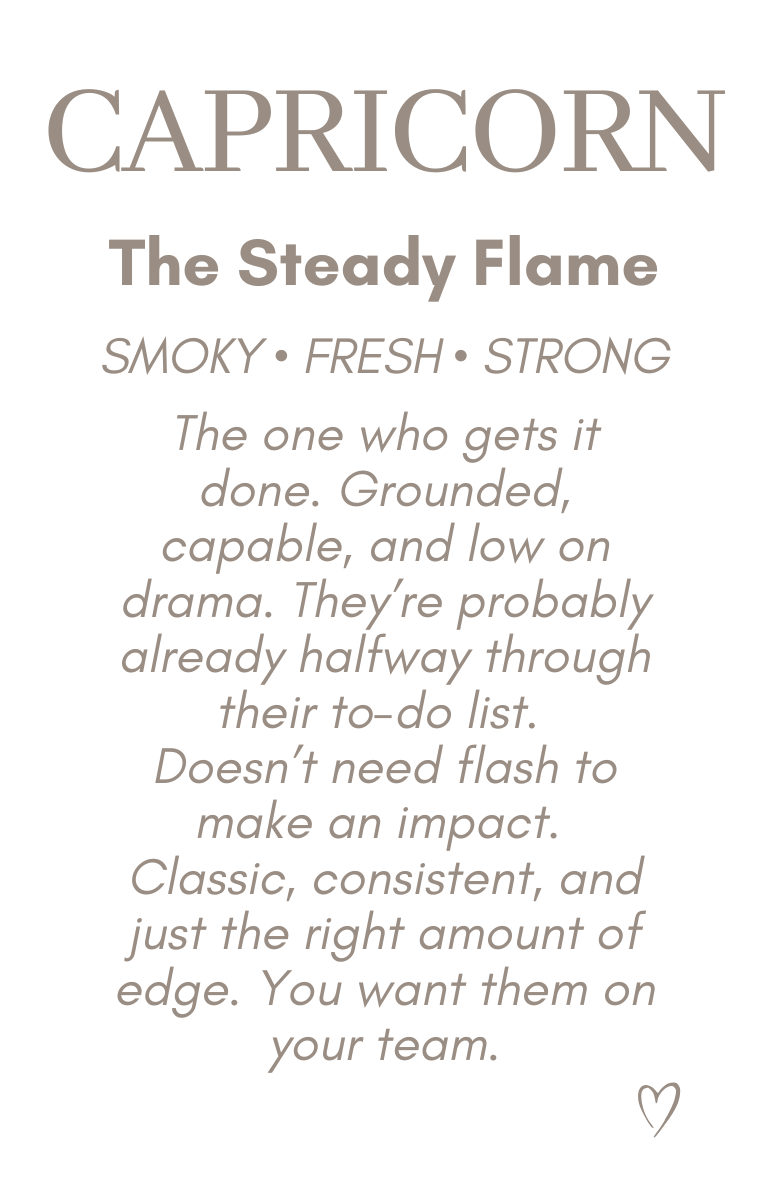 Zodiac Candle - Capricorn — The Steady Flame
