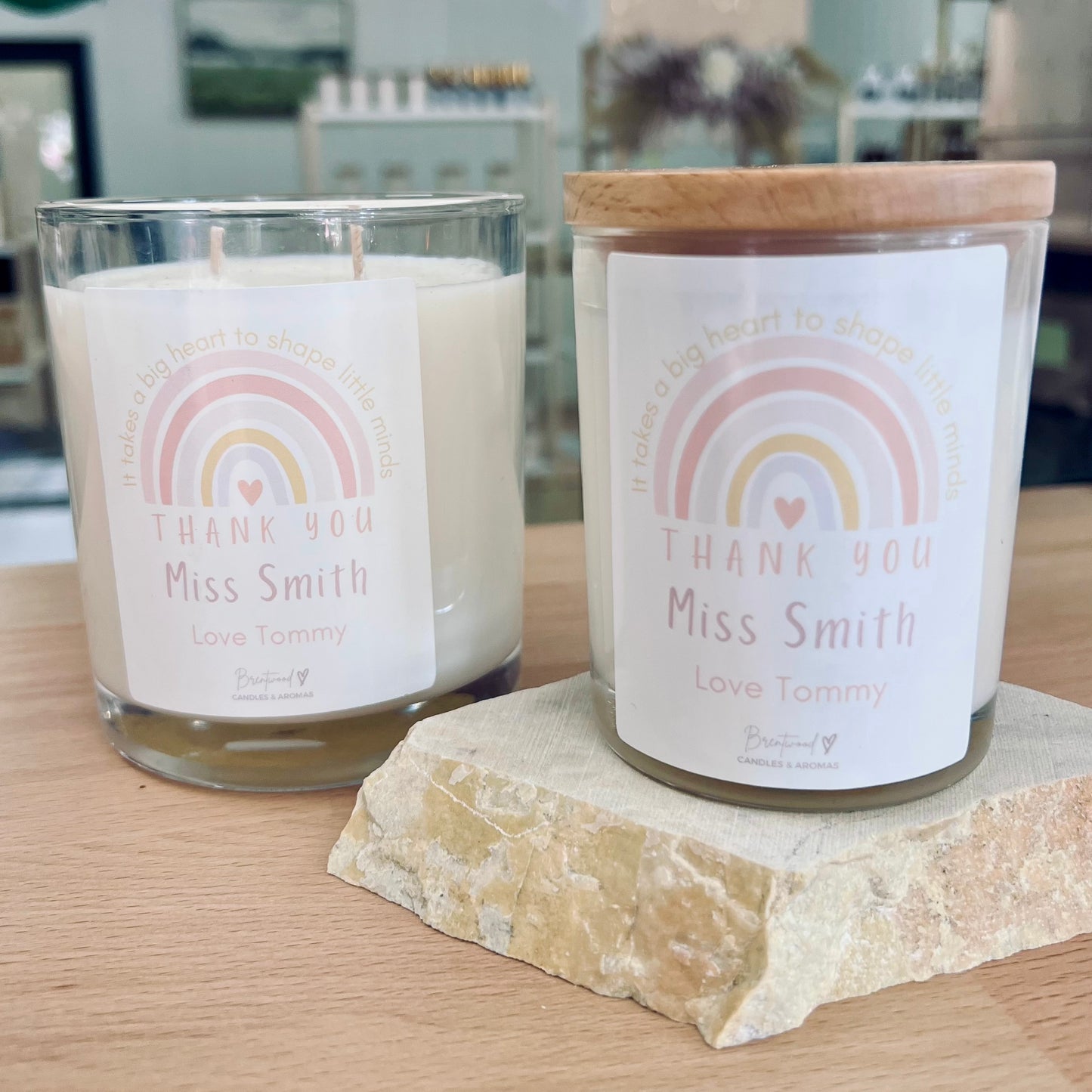 Custom Teacher Gift Candle