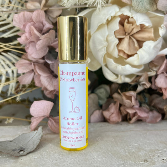 Aroma Fragrance Oil Roller - Champagne & Strawberries