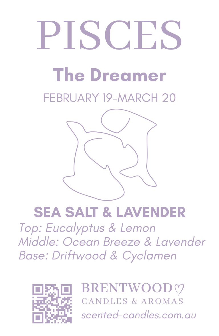 Zodiac Candle - Pisces — The Dreamer