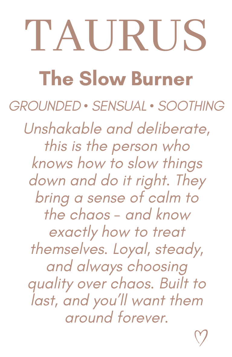 Zodiac Candle - Taurus — The Slow Burner