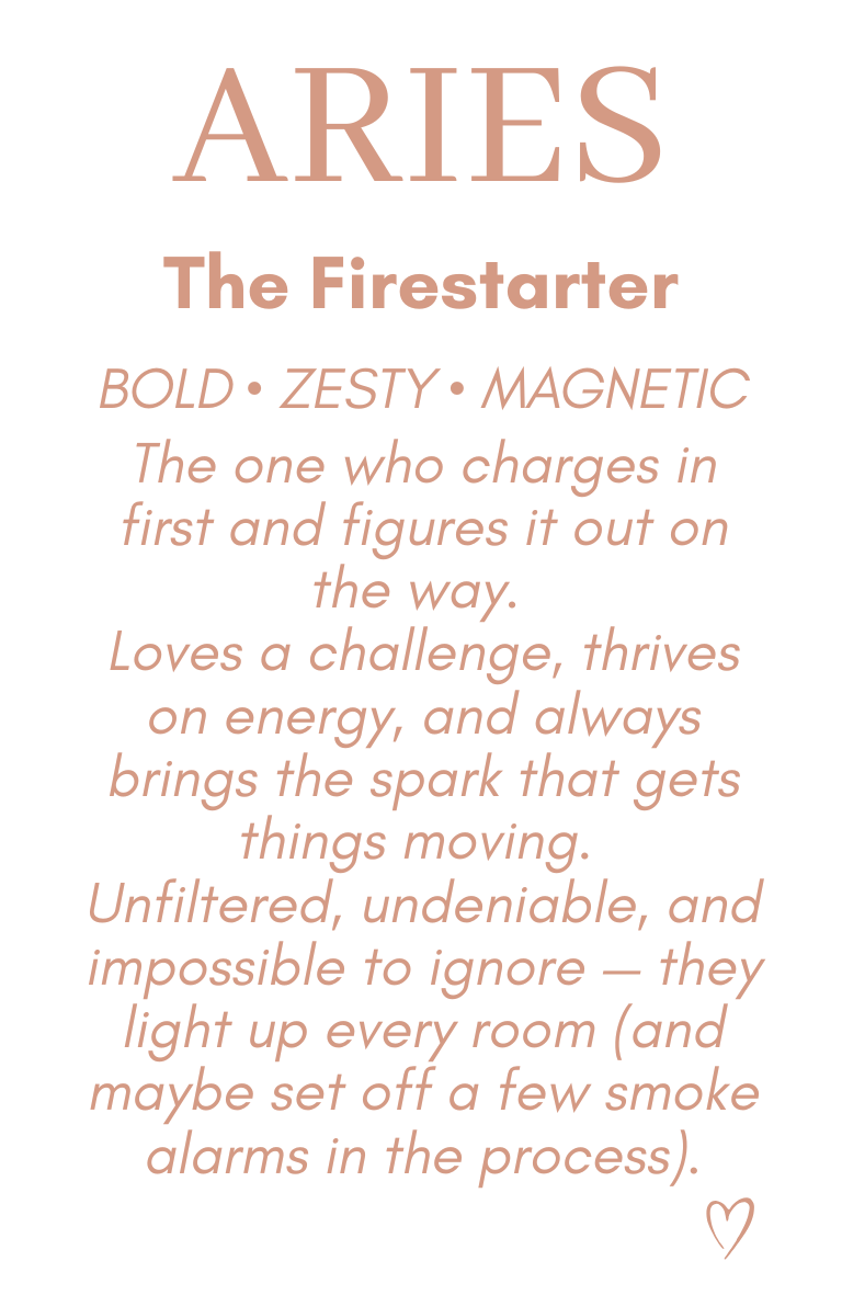 Zodiac Candle - Aries - The Firestarter