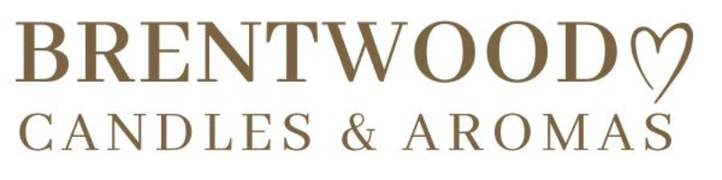 Brentwood Candles & Aromas logo with a heart symbol