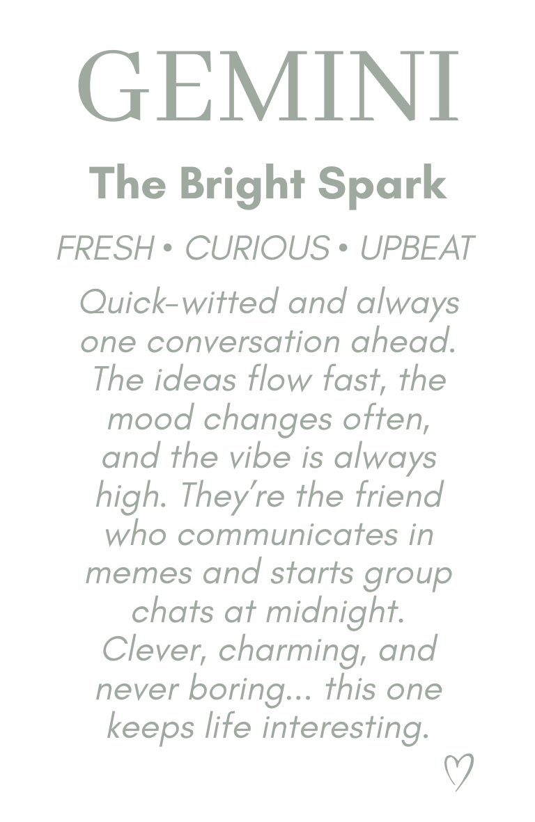 Zodiac Candle - Gemini — The Bright Spark