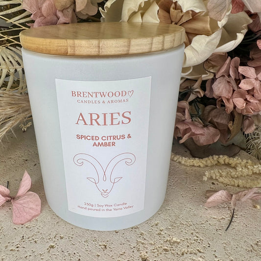 Zodiac Candle - Aries - The Firestarter